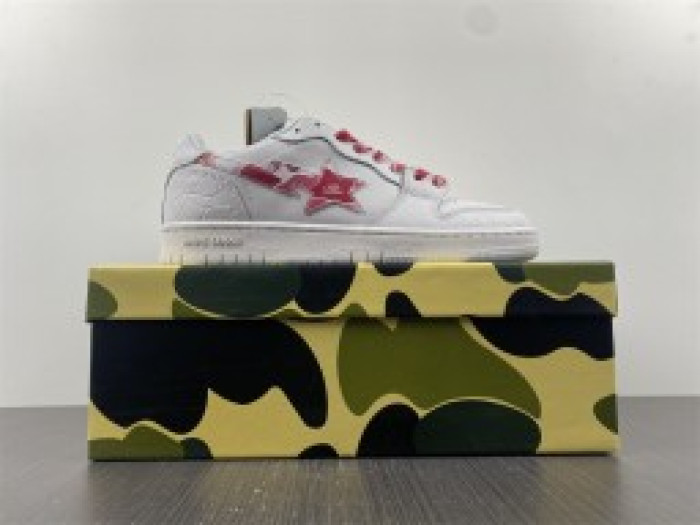 A BATHING APE SK8 STA LOW WHITE ABC CAMO BLUE