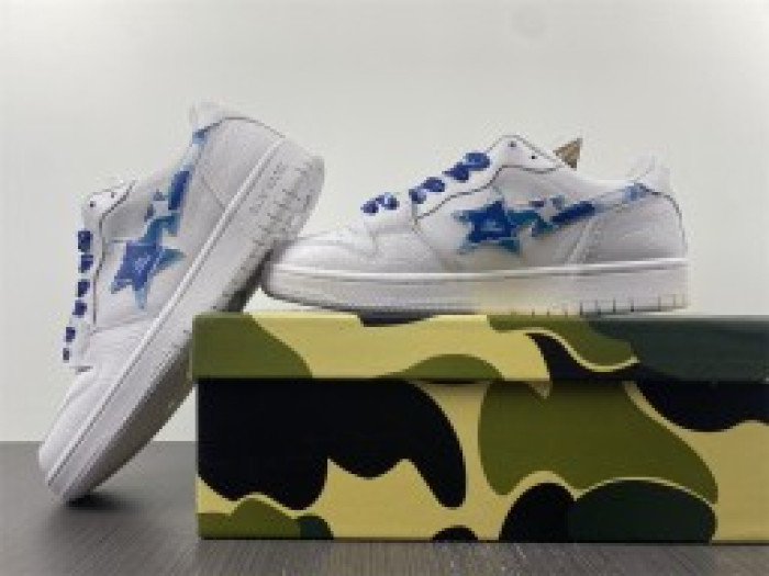 A BATHING APE SK8 STA LOW WHITE ABC CAMO BLUE