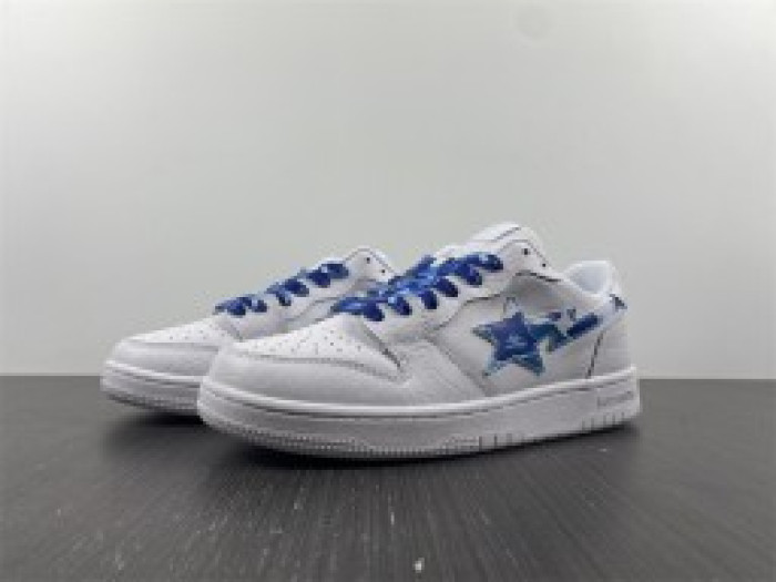A BATHING APE SK8 STA LOW WHITE ABC CAMO BLUE