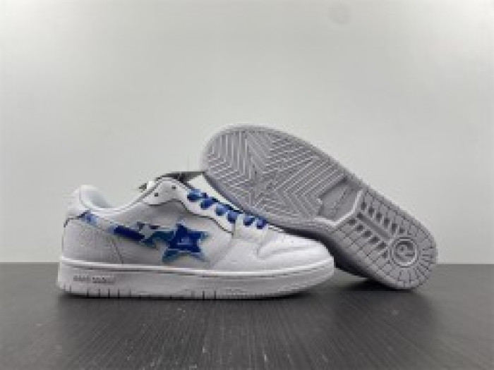 A BATHING APE SK8 STA LOW WHITE ABC CAMO BLUE