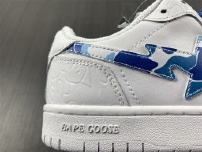 A BATHING APE SK8 STA LOW WHITE ABC CAMO BLUE