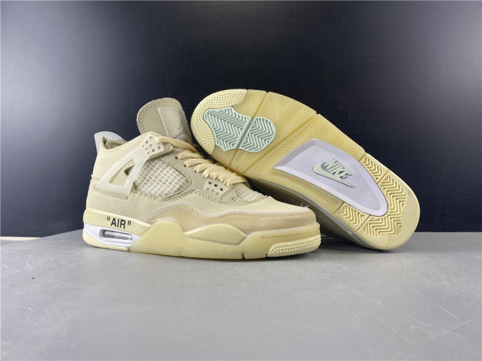 Off-White x Air Jordan 4 “Sail” CV9388-100